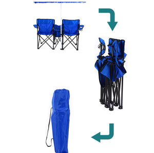 Discover the Comfort of the Outdoor Double Portable Camping Folding Chair