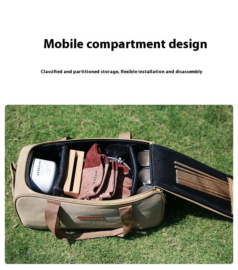 Outdoor Camping Tableware Picnic Bag