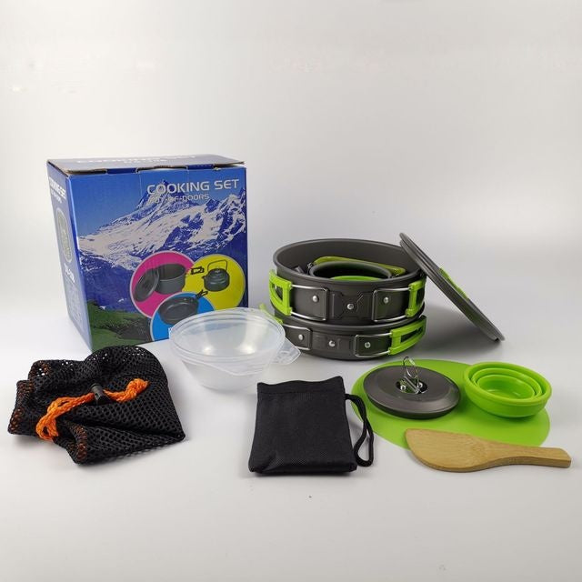 Outdoor Camping Hiking Cookware Tableware Set