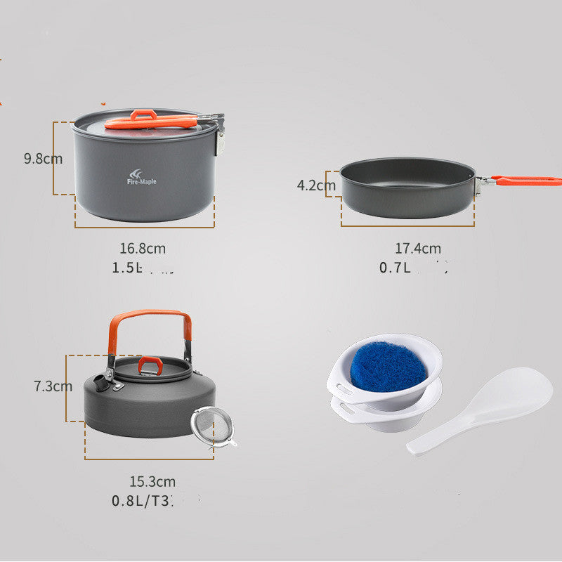 Outdoor Camping 2-3 Portable Cookware Set