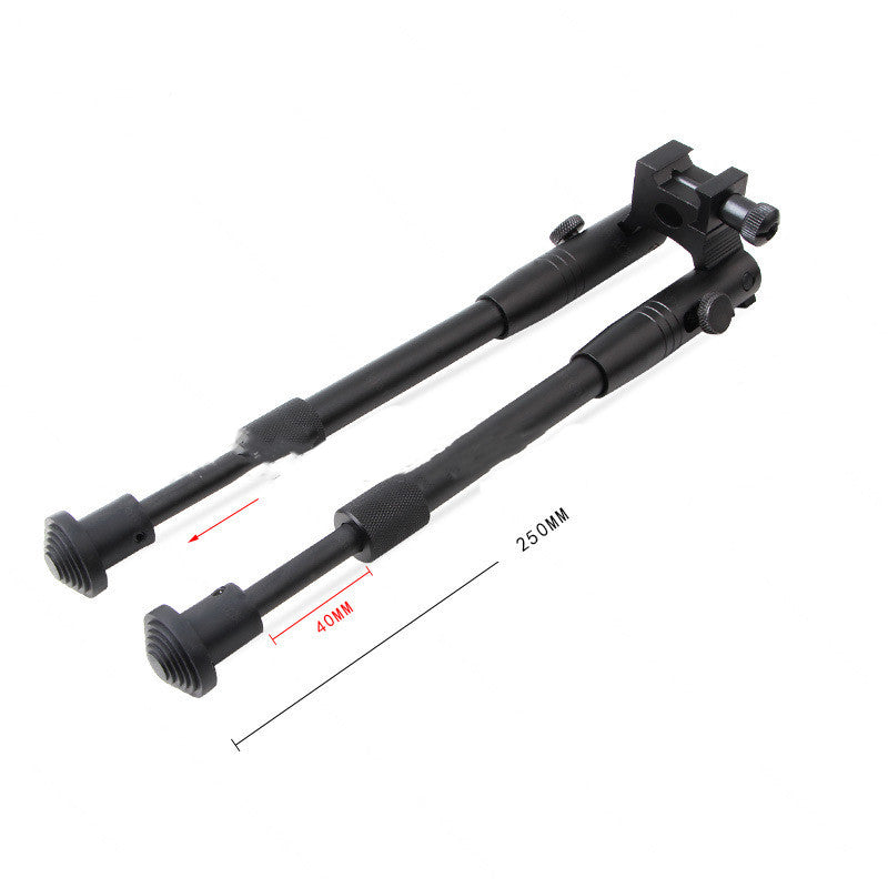 Retractable Tactical Elastic Bipod Black