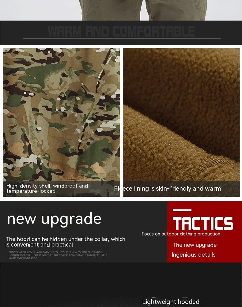 Men's Camouflage Waterproof Soft Shell Jacket