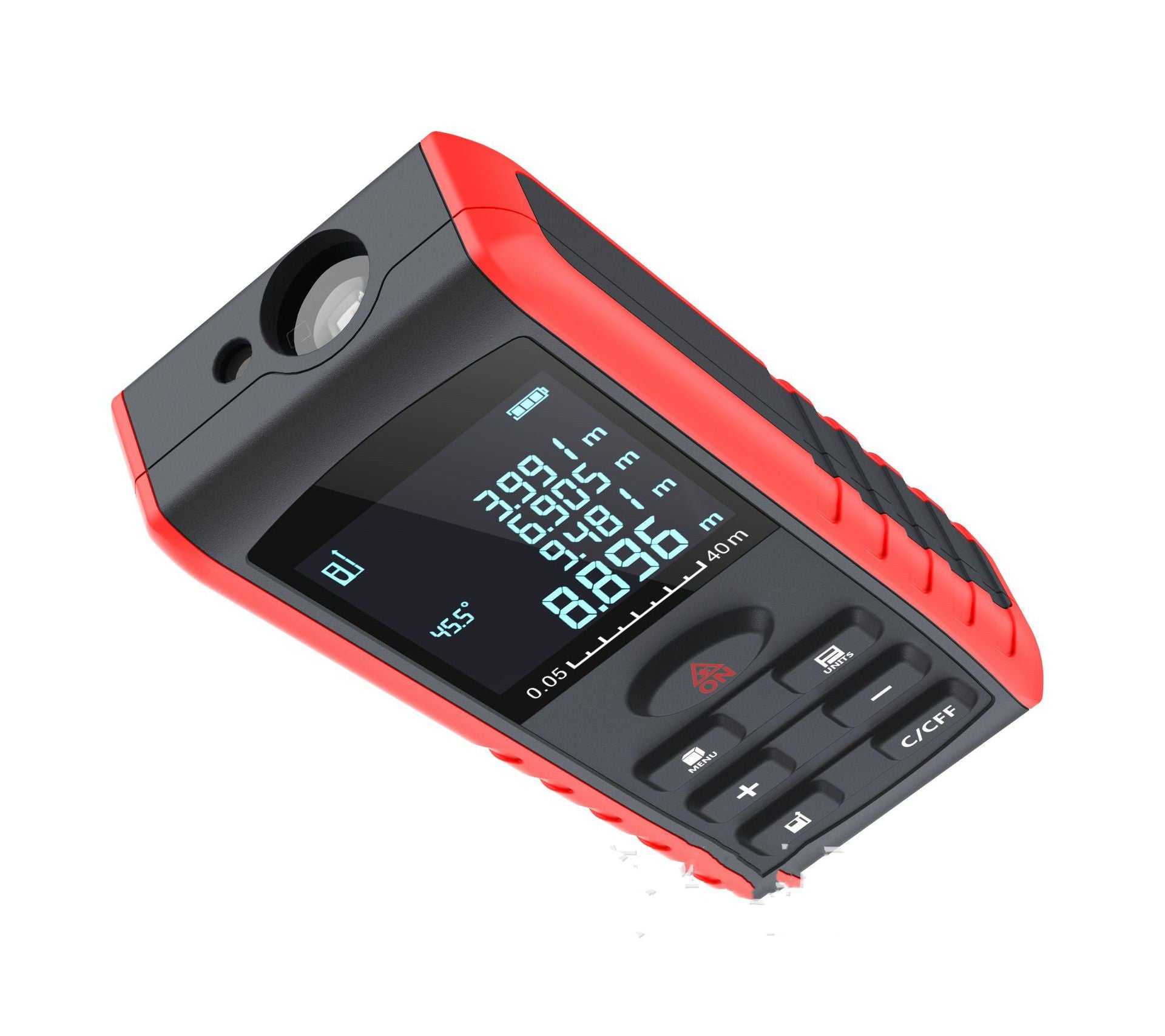 Laser rangefinder with electronic horizontal display