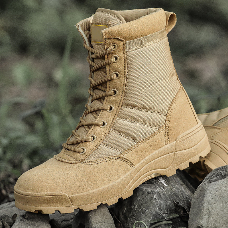 Land combat boots, hiking shoes