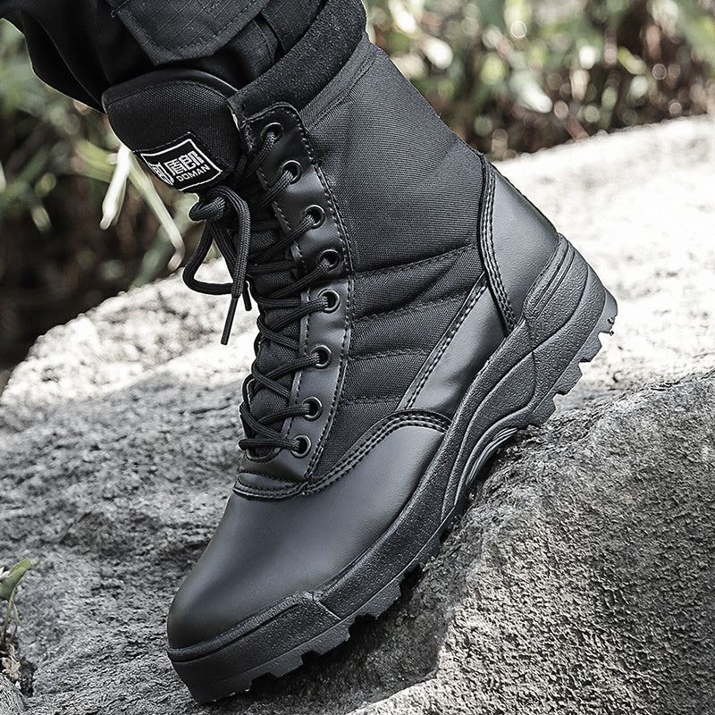 Land combat boots, hiking shoes