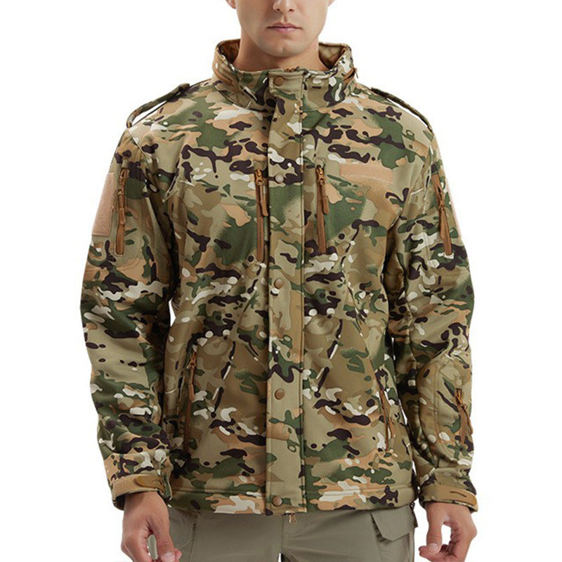 Men's Camouflage Waterproof Soft Shell Jacket
