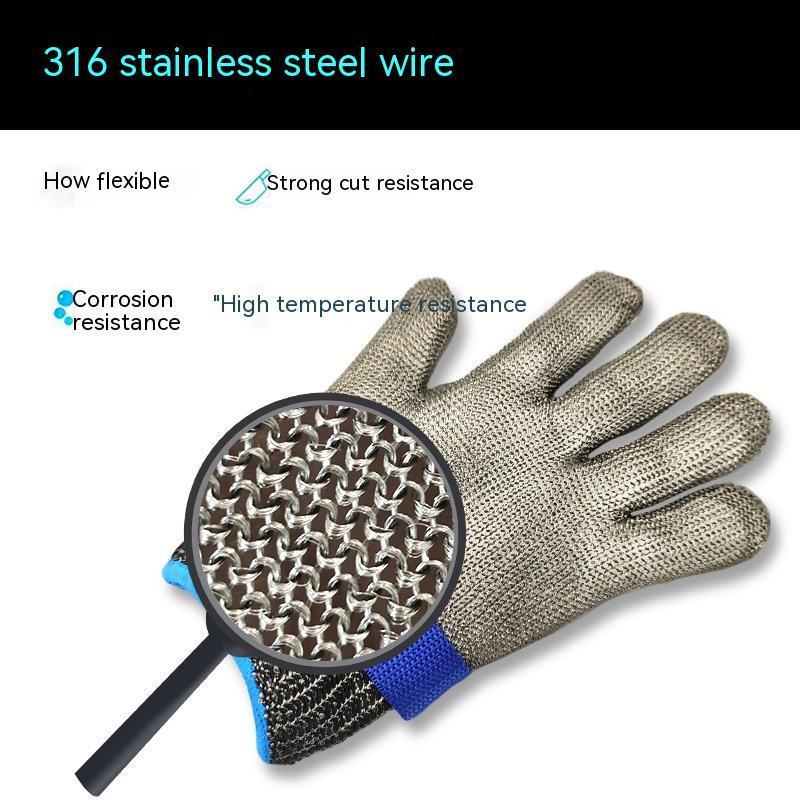 Cut Resistant Stainless Steel Cut-proof Gloves