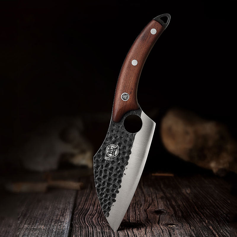 Hand-forged boning knife