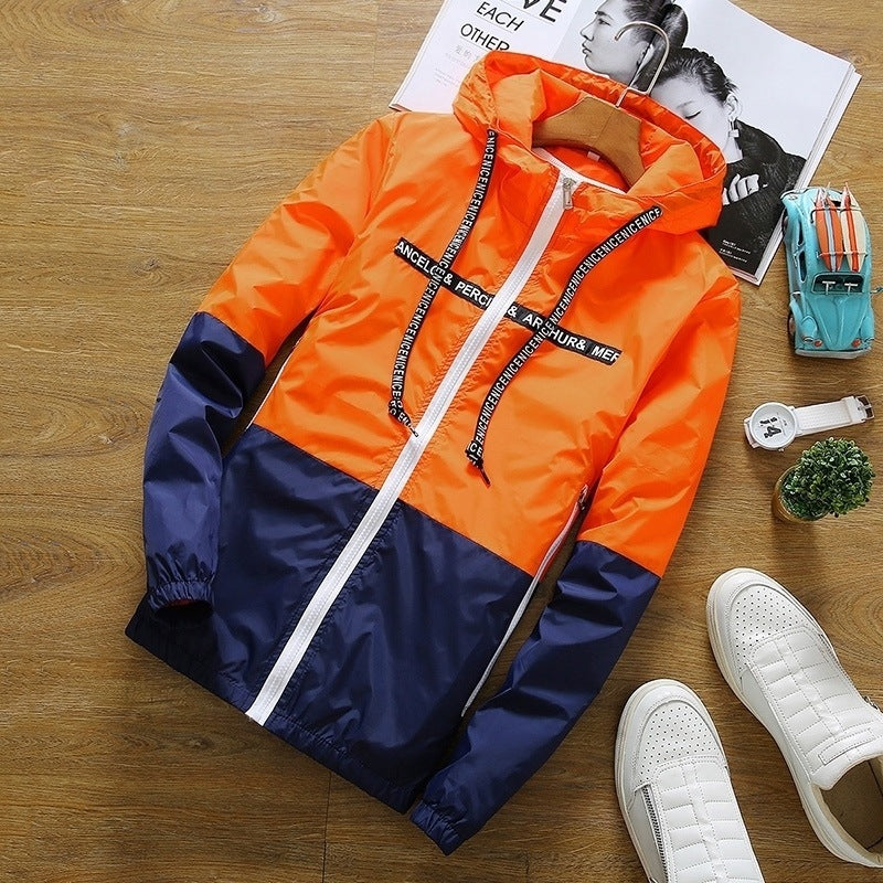 Fashion Colorblock Couple Jacket