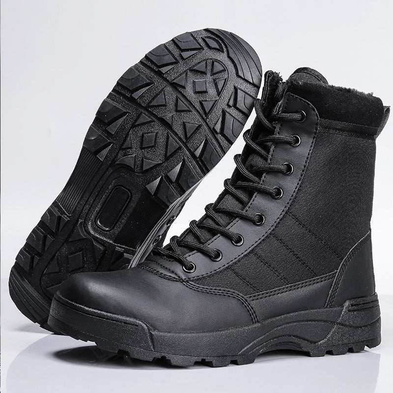 Land combat boots, hiking shoes