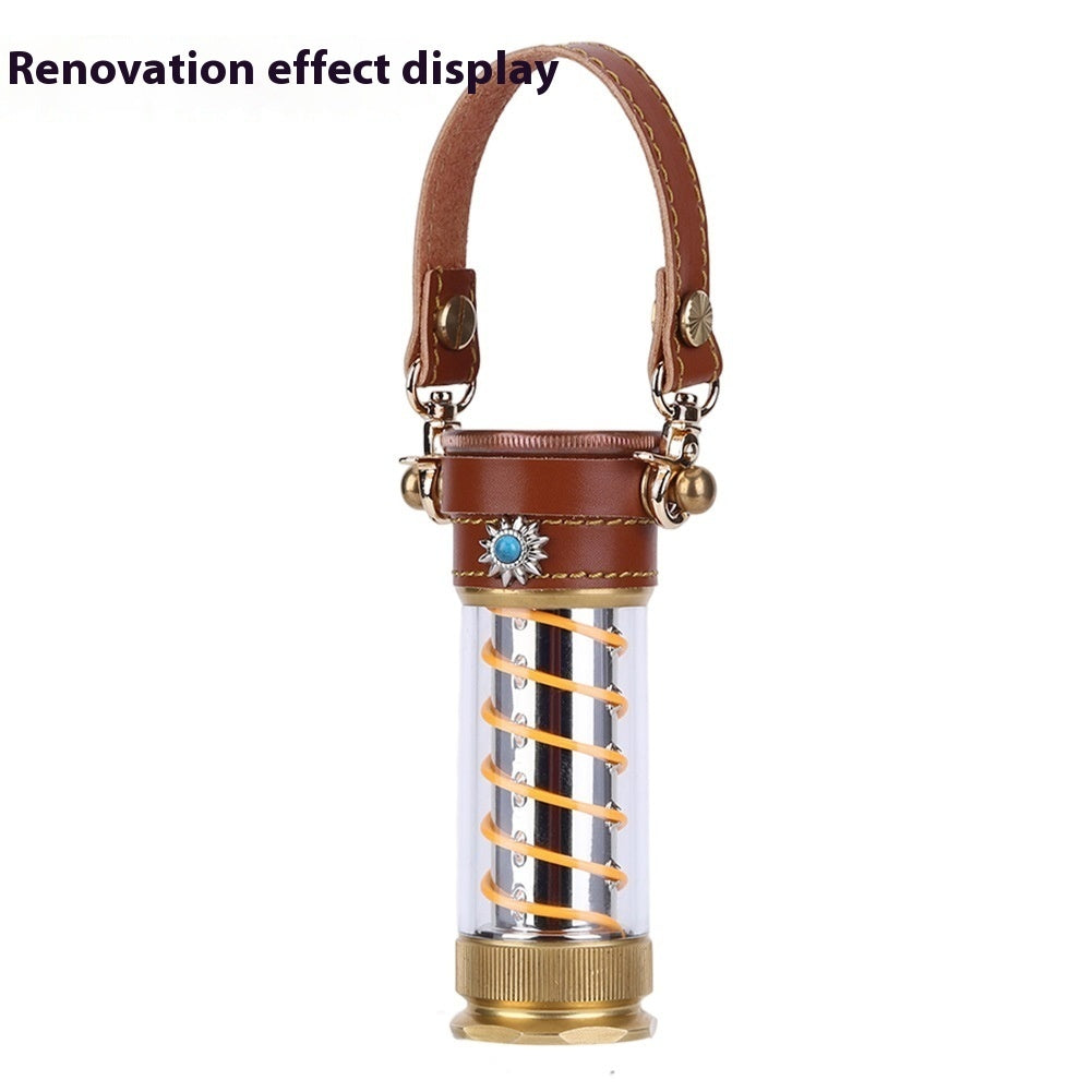 Camping Leather Hang Rope 3-piece Lantern