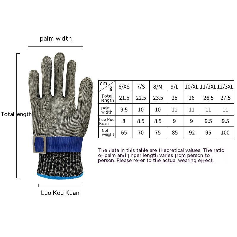 Cut Resistant Stainless Steel Cut-proof Gloves