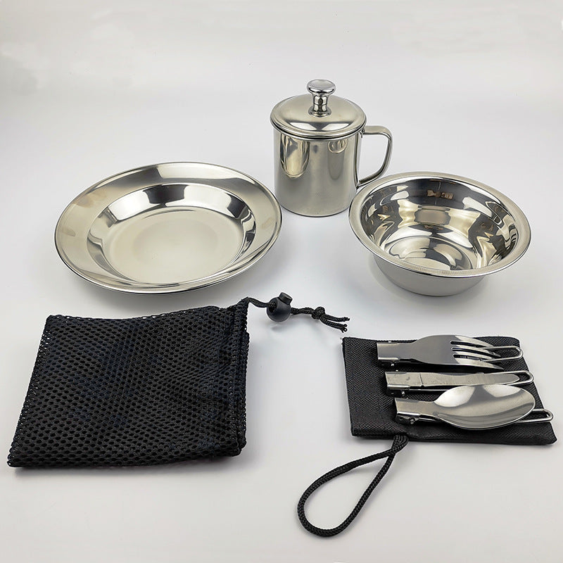 Outdoor Camping Tableware Water Cup Cookware Set