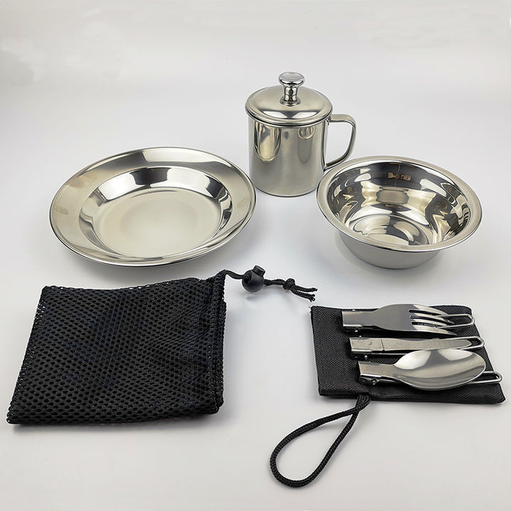 Outdoor Camping Tableware Water Cup Cookware Set