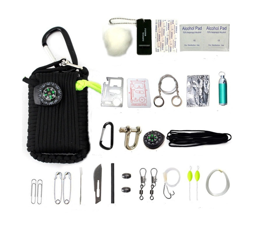 Camping emergency self-help kit outdoor supplies