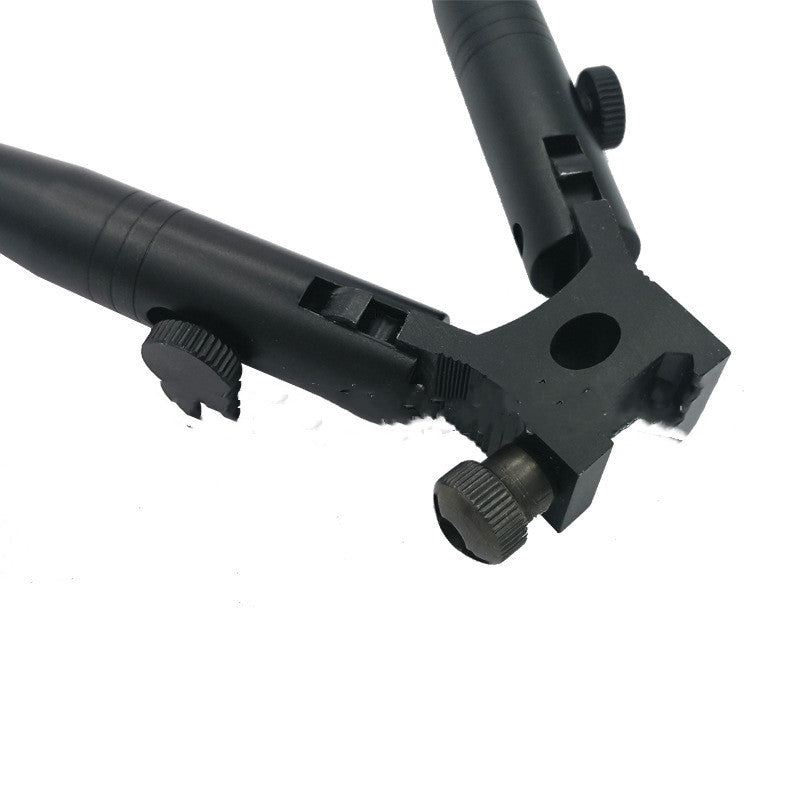 Retractable Tactical Elastic Bipod Black