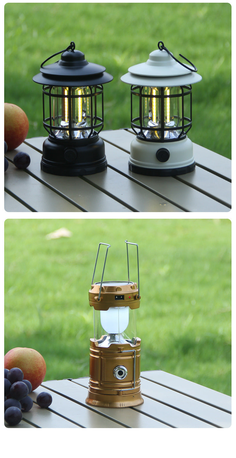 Outdoor Retro Revolving  Camping Lantern