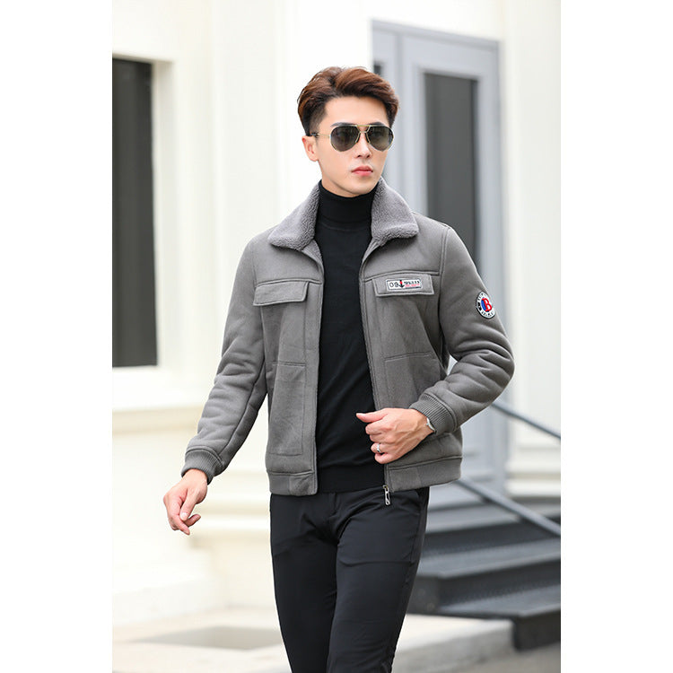 Men's Warm Berber Fleece Clothing Jacket
